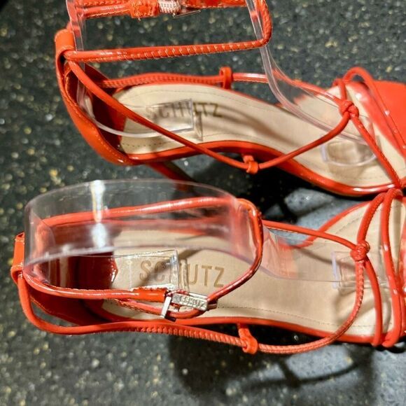 Shultz Orange Pamella Patent Leather Pumps. Size 7B. - Picture 8 of 12